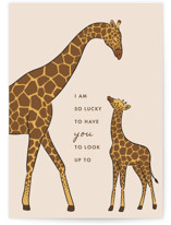 Giraffe Calf Individual Mother's Day Greeting Cards