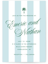 Island Palm Wedding Invitations