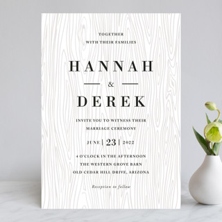 Rustic Grain Wedding Invitations