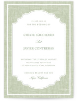 Summer Linen Wedding Invitations
