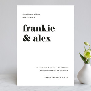 letters Wedding Invitations