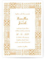 Tribal Rythm Wedding Invitations