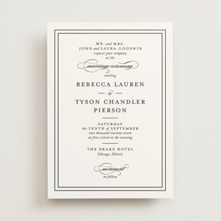 Eloquence Wedding Invitations