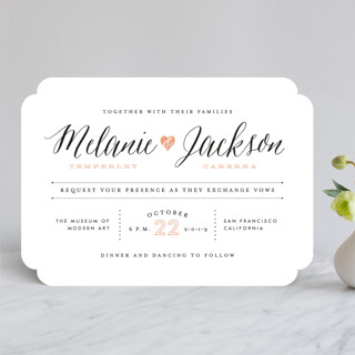 Heartbeat Wedding Invitations