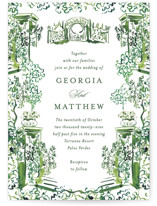 gates and pillars Wedding Invitations