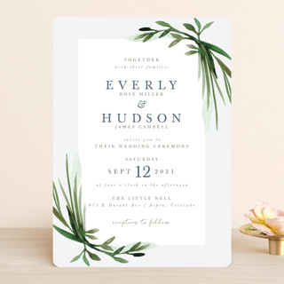 Botanical Frame Wedding Invitations