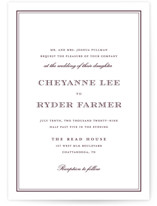 Engraved names Wedding Invitations