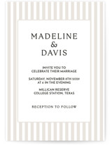 Classic Stripe Wedding Invitations