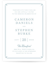 Fleur Corner Wedding Invitations