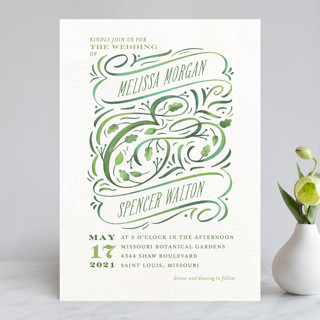 Growing Ampersand Wedding Invitations