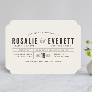 Classic Type Wedding Invitations