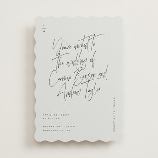 Signature Script Wedding Invitations