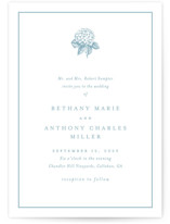 Hydrangea bloom Wedding Invitations