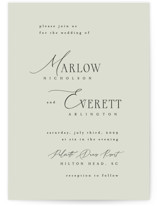 Scripted Initials Wedding Invitations