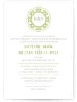 Modern Celtic Knot Wedding Invitations