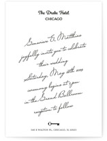 Hotel Wedding Invitations