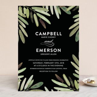 Parting Branches Wedding Invitations