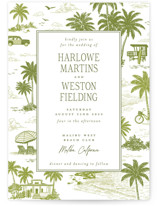BeachToile Wedding Invitations
