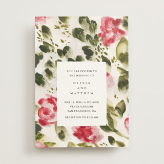 Wild Roses Wedding Invitations