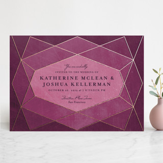 Abstract Jewel Wedding Invitations