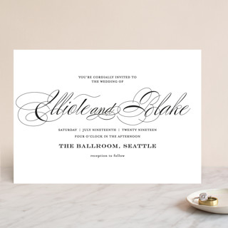 Timeless Elegance Wedding Invitations