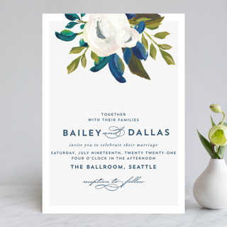 Our Something Blue Wedding Invitations