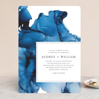 blue tides Wedding Invitations