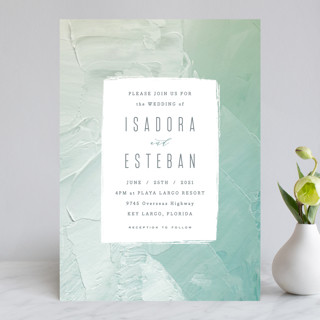 Painted Sea Wedding Invitations
