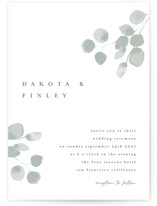 Silver Dollar Eucalyptus Wedding Invitations