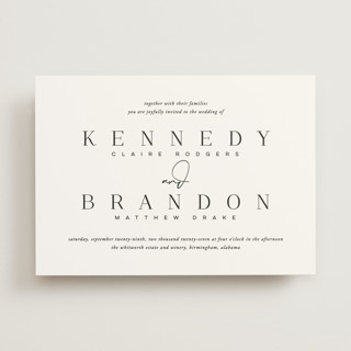 The Space Between Wedding Invitations