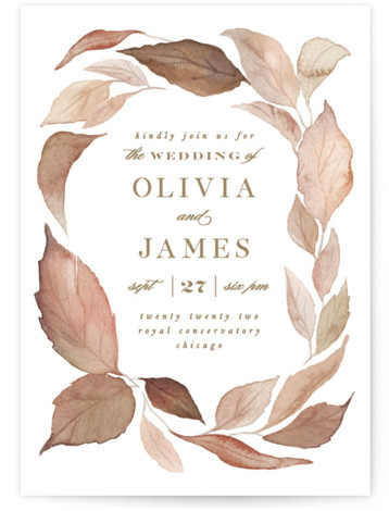 Fallen Wedding Invitations