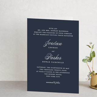 Flawless Folded Petite Wedding Invitations