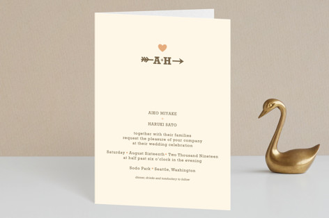 Love Struck Folded Petite Wedding Invitations