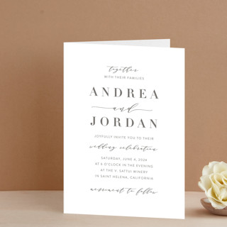 Simplicity Folded Petite Wedding Invitations