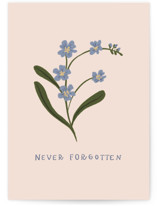 Forget Me Not Individual Sympathy Greeting Cards