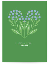 Forget Me Knot Heart Individual Sympathy Greeting Cards