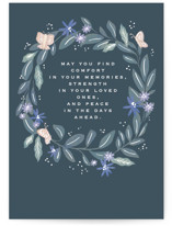 Sympathy wreath Individual Sympathy Greeting Cards