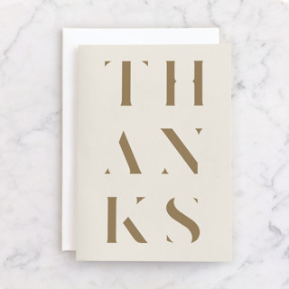 mod thanks Individual Thank You Greeting Cards