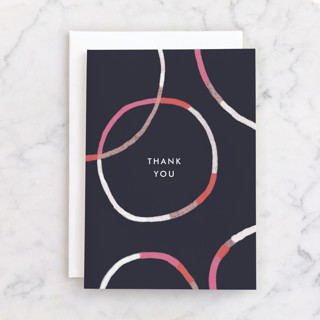 Circles Individual Thank You Greeting Cards