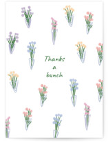 A bunch of thanks Individual Thank You Greeting Cards