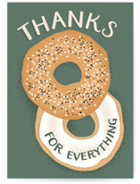 thanks for everything Individual Thank You Greeting Cards