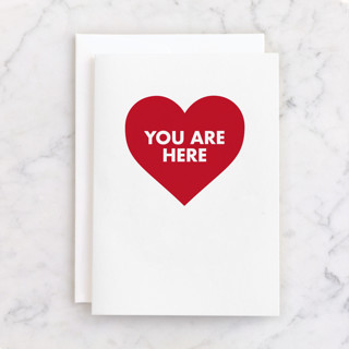 You are Here Individual Valentine's Day Greeting Cards