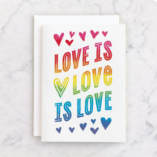 Love is Love is Love Individual Valentine's Day Greeting Cards