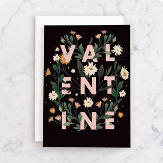 Valentine Floral Individual Valentine's Day Greeting Cards