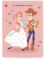 Disney and Pixar's Hooked on you Individual Valentine's Day Greeting Cards