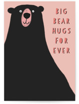 bear hugs Individual Valentine's Day Greeting Cards