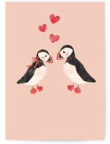 Stud Puffin Individual Valentine's Day Greeting Cards