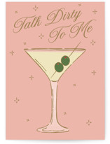 Dirty Martini Individual Valentine's Day Greeting Cards