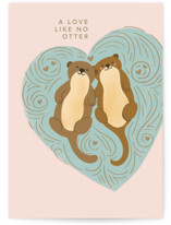 Significant otter Individual Valentine's Day Greeting Cards