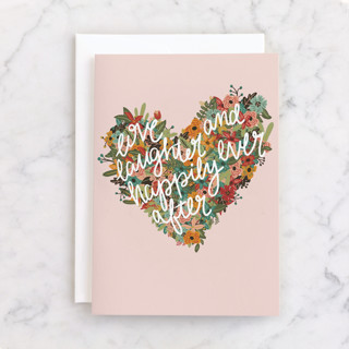 Love and Laughter Individual Wedding Greeting Cards